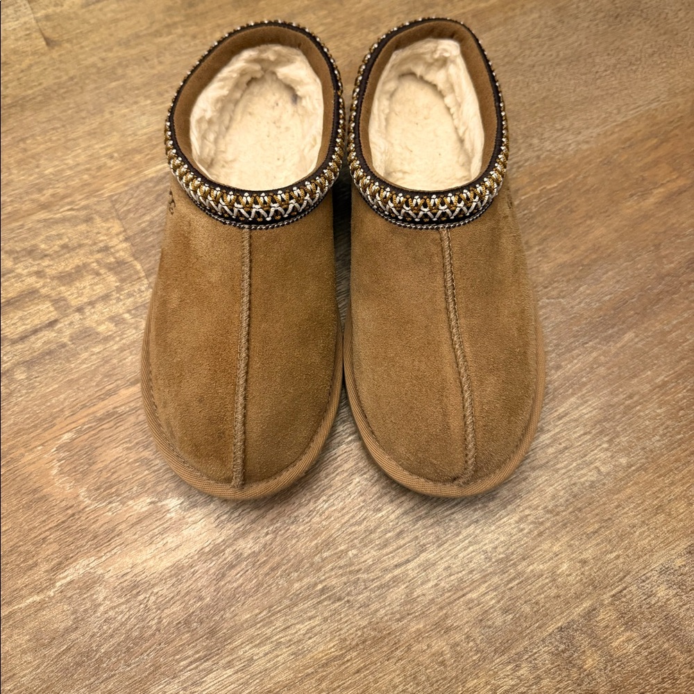 UGG Kids Tasman II Water Resistant Slippers-Chestnut